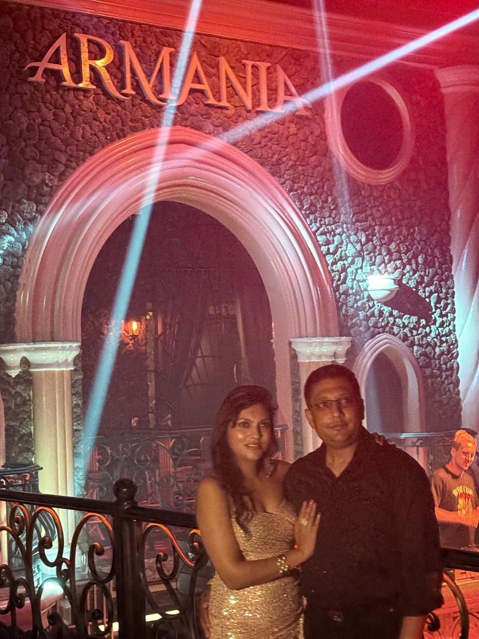 Under the club lights